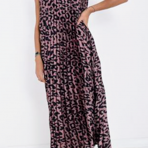 Georgina leopard dress