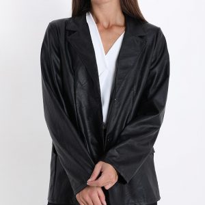 Carrie blazer in eco-leatther